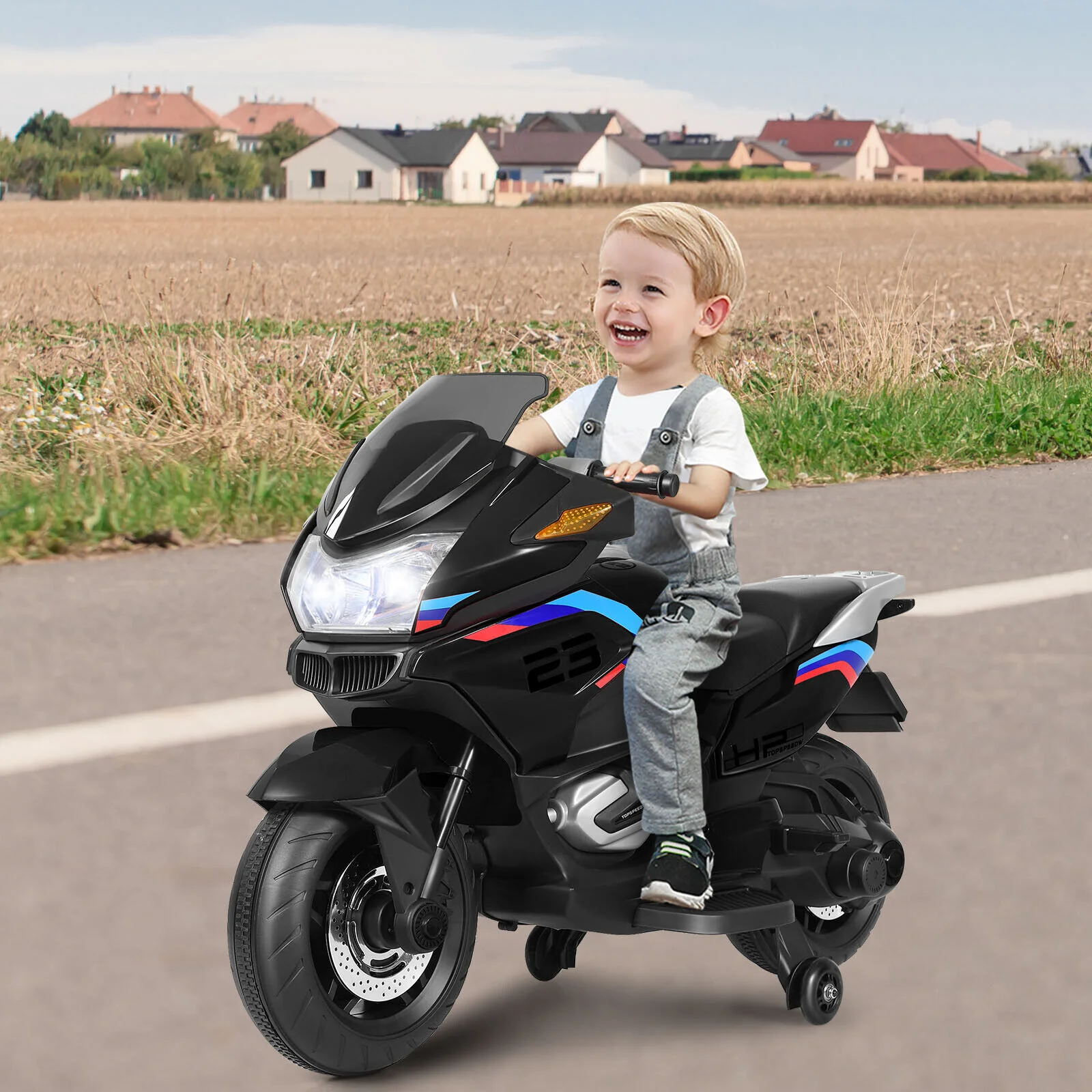 Electric Ride-On Motorcycle Toy for Kids with Headlights and Music - Image 4