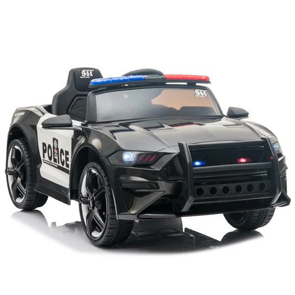 12V Electric Ride-On Police Truck for Kids with 3 Speeds and Remote Control - Image 4