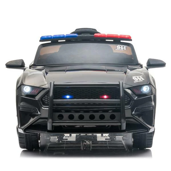 12V Electric Ride-On Police Truck for Kids with 3 Speeds and Remote Control - Image 8