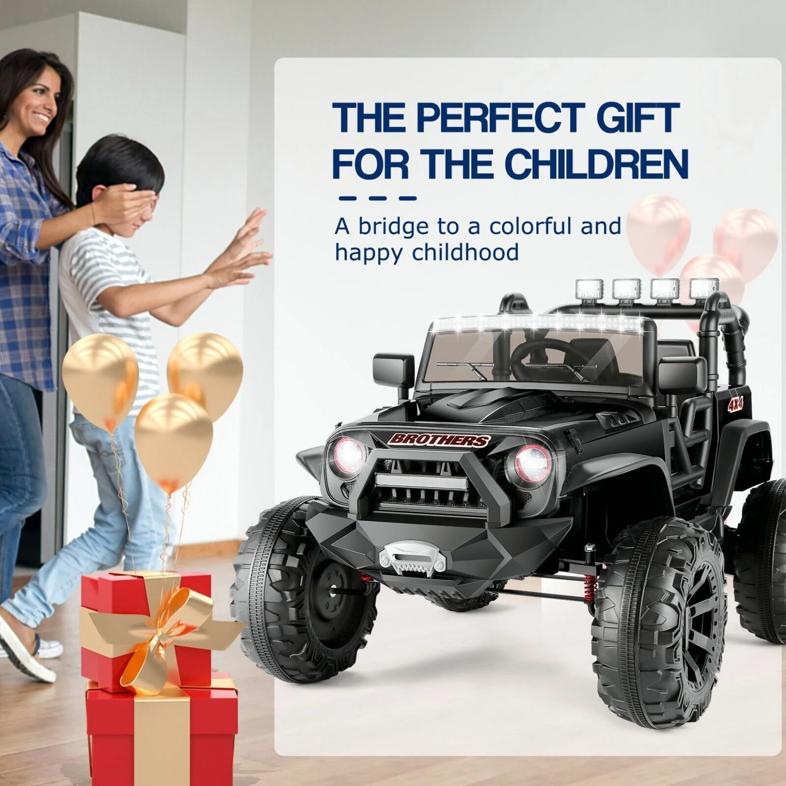 Electric Ride-On Toy Car for Kids with Remote Control - Perfect Gift for Children! - Image 58