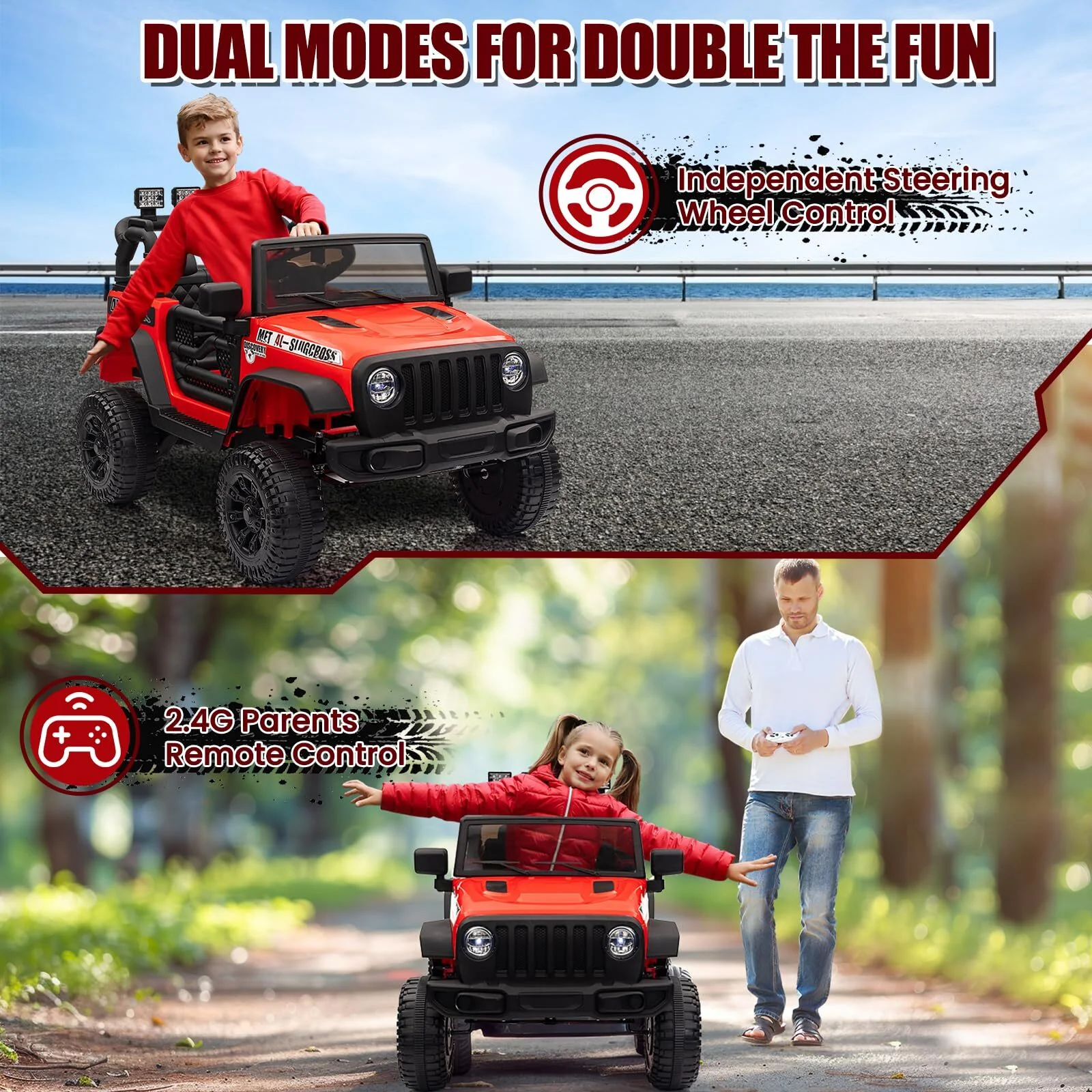 12V Electric Ride-On Truck with Remote Control and Powerful Battery for Kids - Image 10