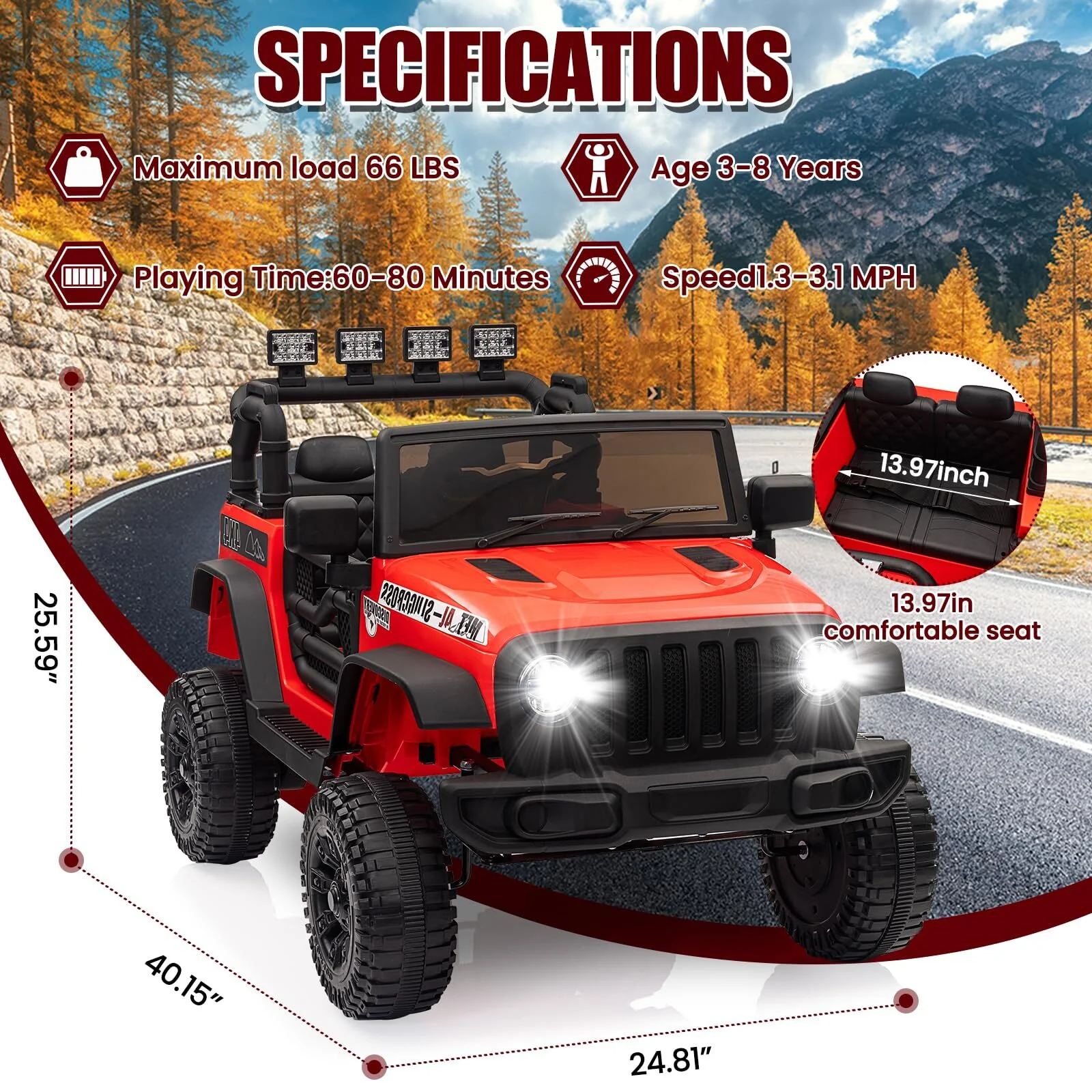 12V Electric Ride-On Truck with Remote Control and Powerful Battery for Kids - Image 14