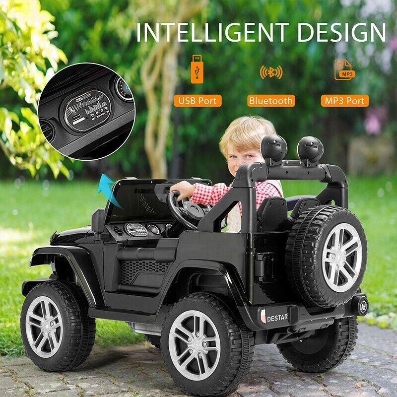Electric Ride-On Truck for Kids with Parental Remote Control, MP3 Player, LED Lights, and 3 Speed Options - Image 4