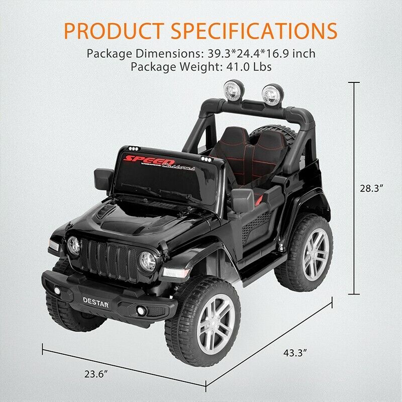 Electric Ride-On Truck for Kids with Parental Remote Control, MP3 Player, LED Lights, and 3 Speed Options - Image 7