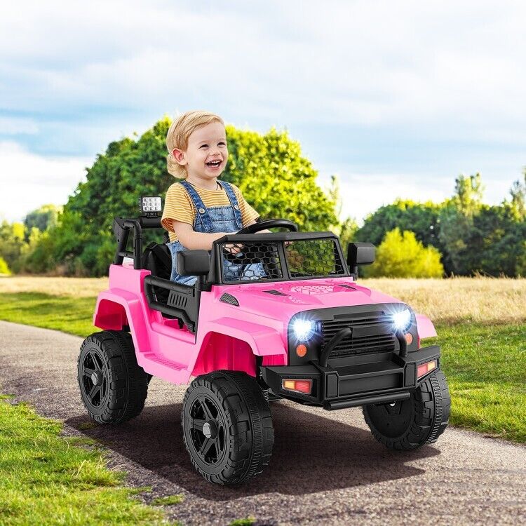Electric Ride-On Truck for Kids with Remote Control and Headlights - 12V Children's Toy Car - Image 12