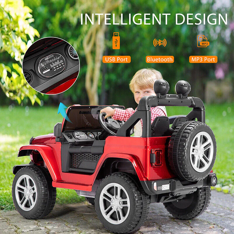 Electric Ride-On Truck for Kids with Remote Control, LED Lights, 3 Speeds, and Music - Image 4