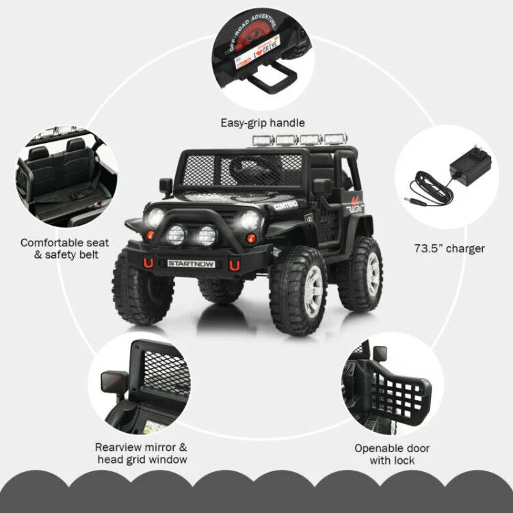 Electric Ride-On Truck for Kids with Remote Control, Lights, and Music - Perfect for Outdoor Fun! - Image 11
