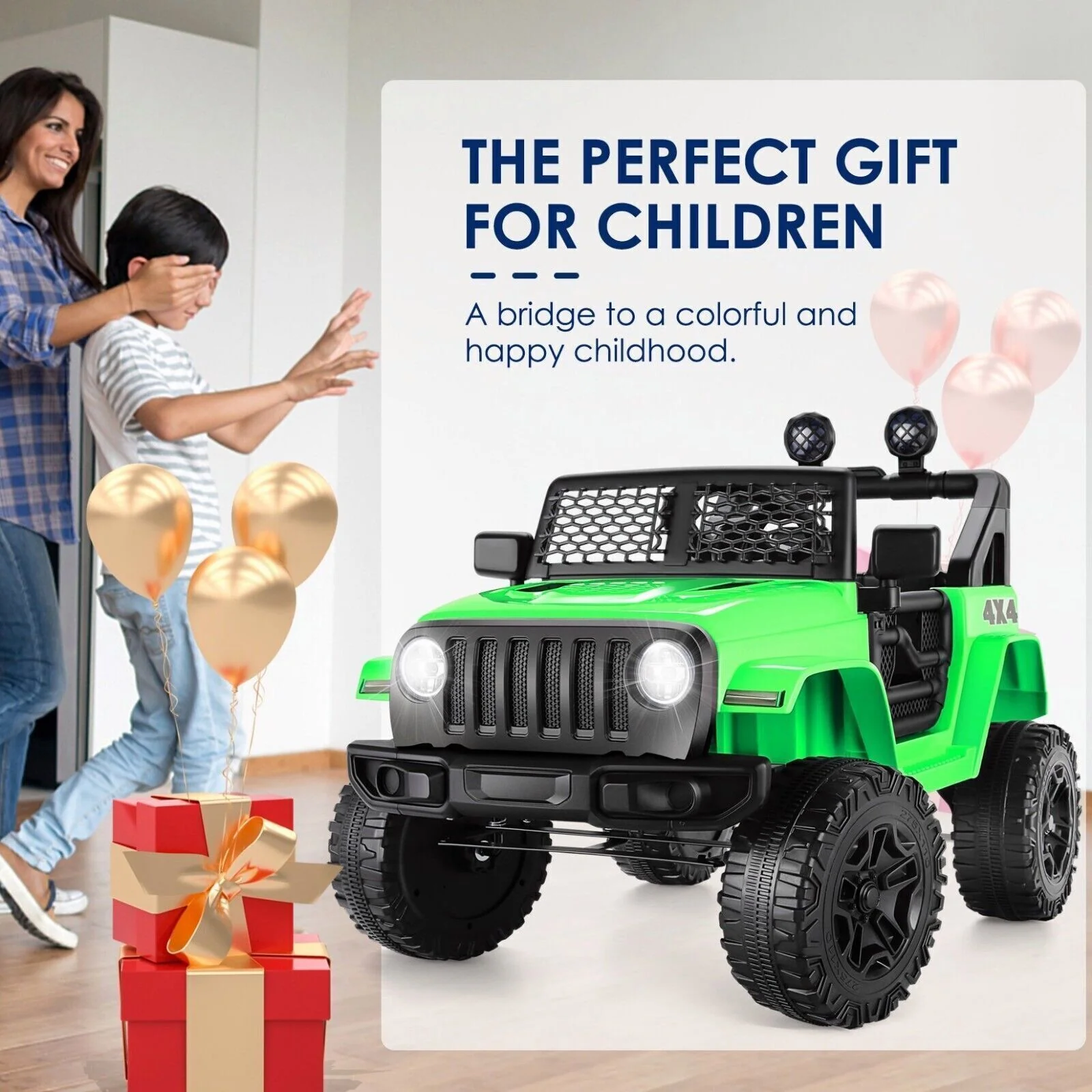 Electric Ride-On Truck for Kids with Remote Control, MP3 Player, LED Lights, and 12V Battery - Image 24