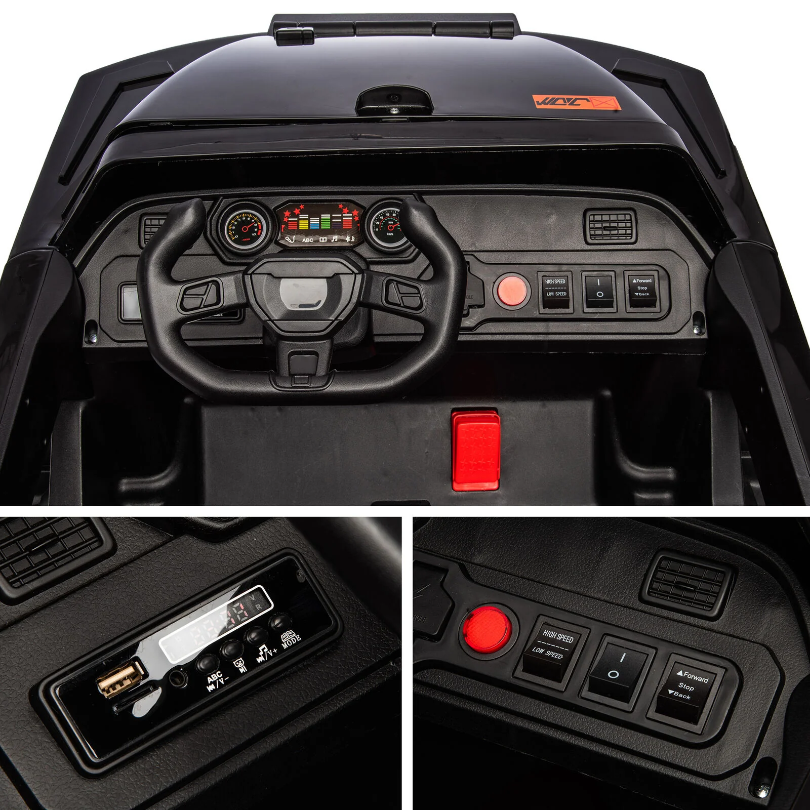 Electric Ride-On Truck for Kids with Remote Control, Music, LED Lights, and USB MP3 - Image 10