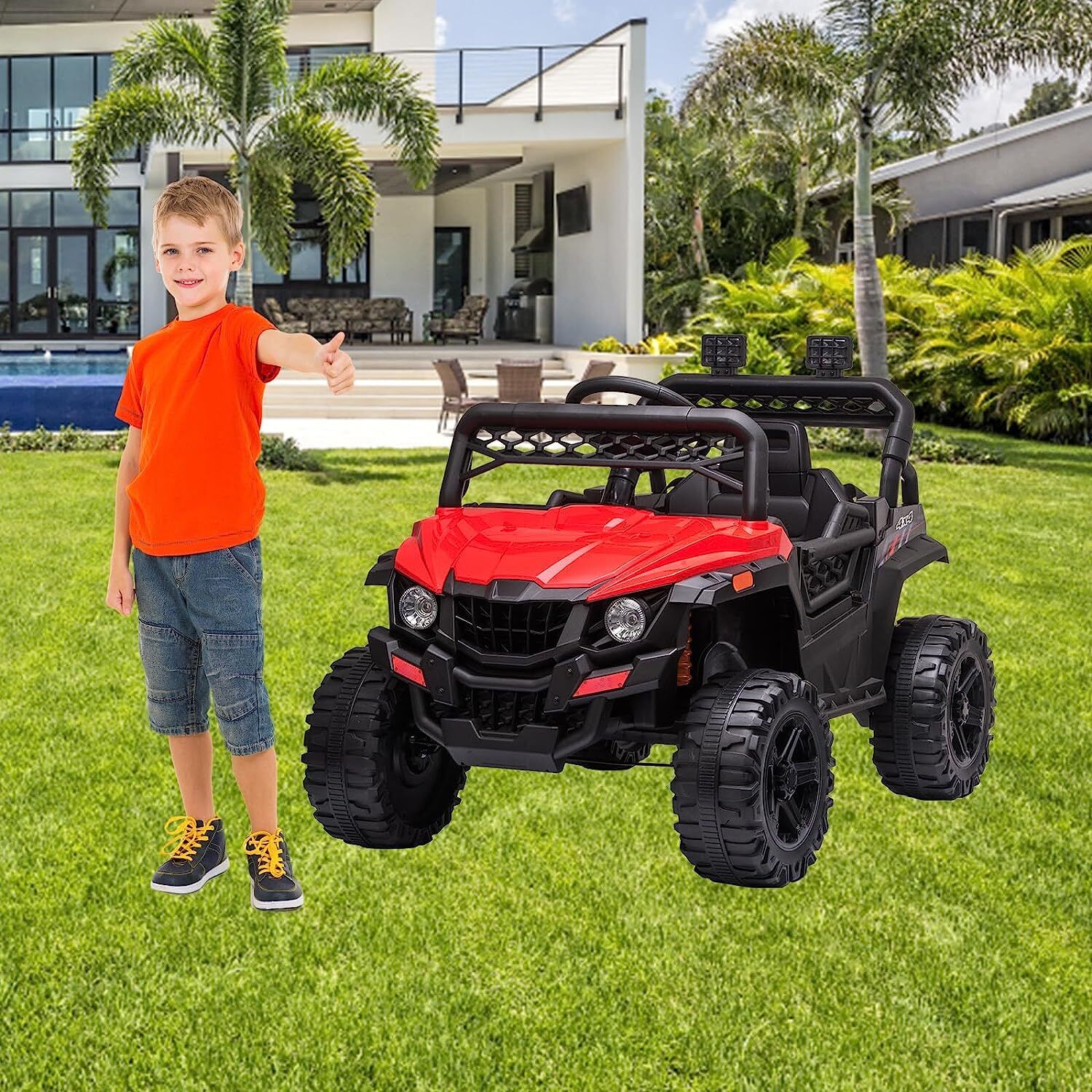 Electric Ride-On Truck for Kids with Seat Belt and Remote Control - 12V US Model - Image 10