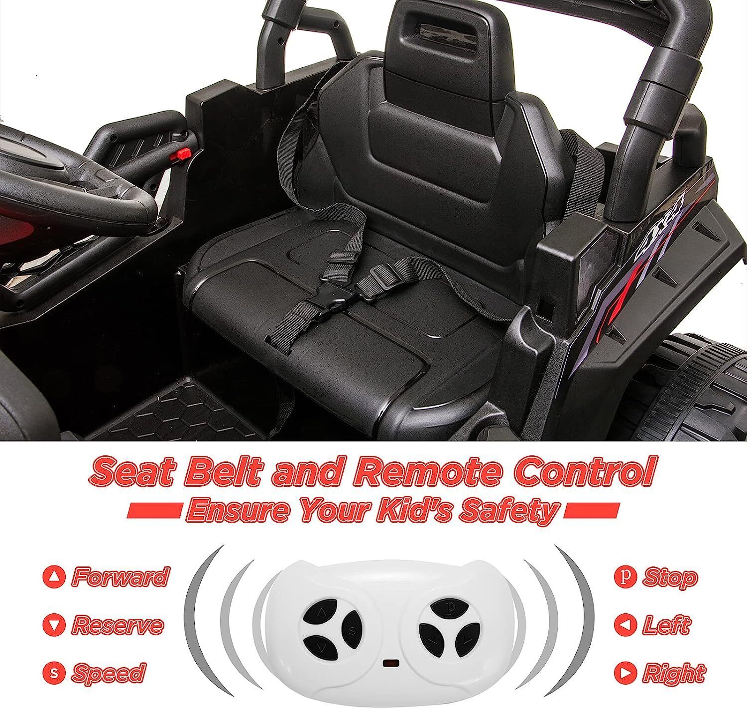 Electric Ride-On Truck for Kids with Seat Belt and Remote Control - 12V US Model - Image 8