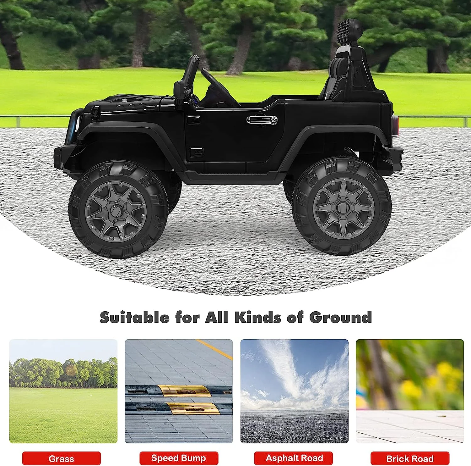 Electric Ride-On Truck for Kids with Spring Suspension and 12V Battery Power - Image 8