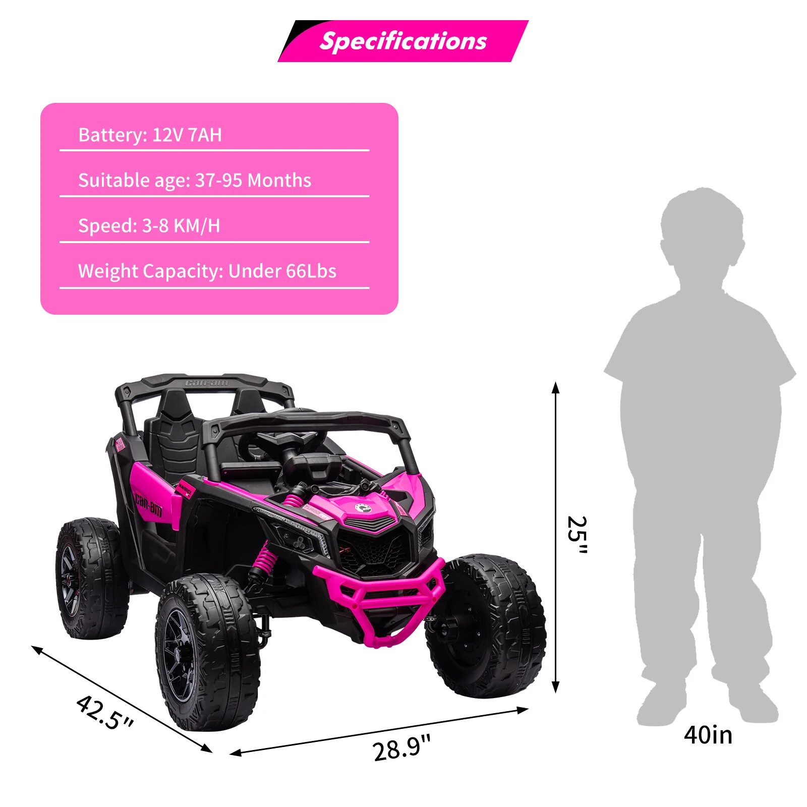 Electric Ride-On UTV Off-Road Car with Remote Control for Kids - Image 18