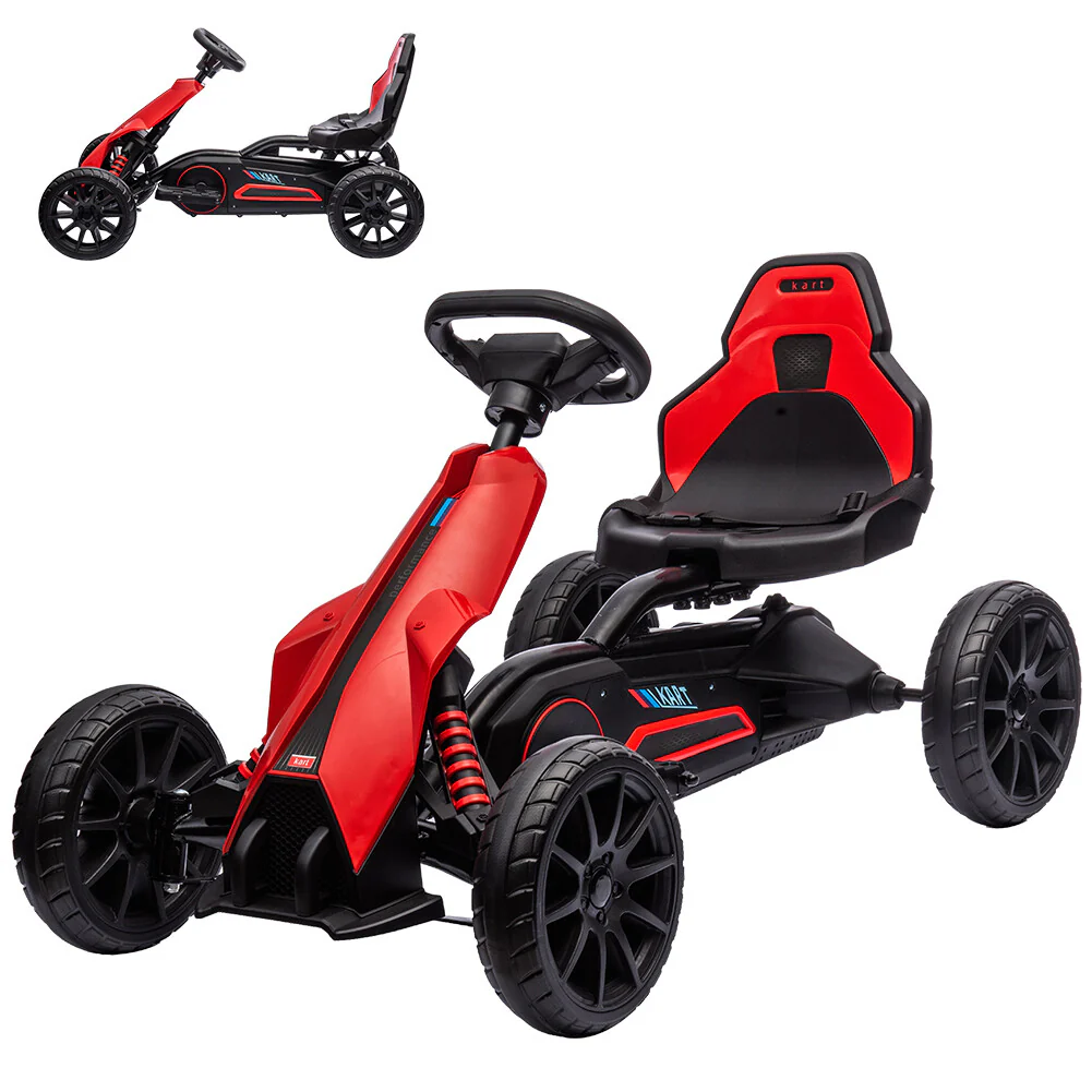 12V Battery-Powered Electric Ride-On Go-Kart for Kids with Two Speed Modes - Image 11