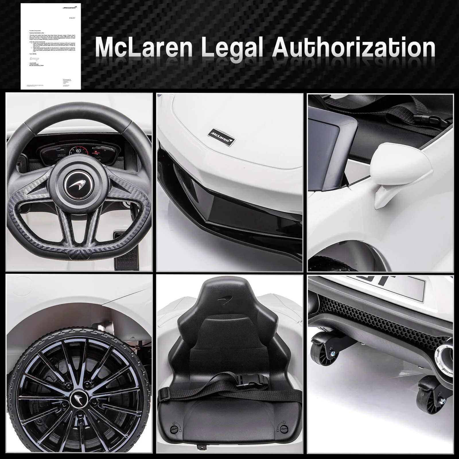 Electric Sport Car Toy for Kids with Seat Belt and LED Lights - Perfect Xmas Gift! - Image 7