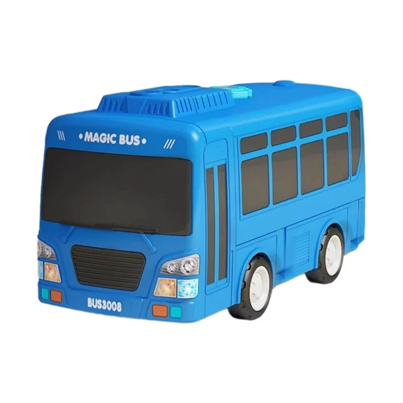 Motorized Electric Transforming Bus Toy with Music and Lights for Kids - Image 7