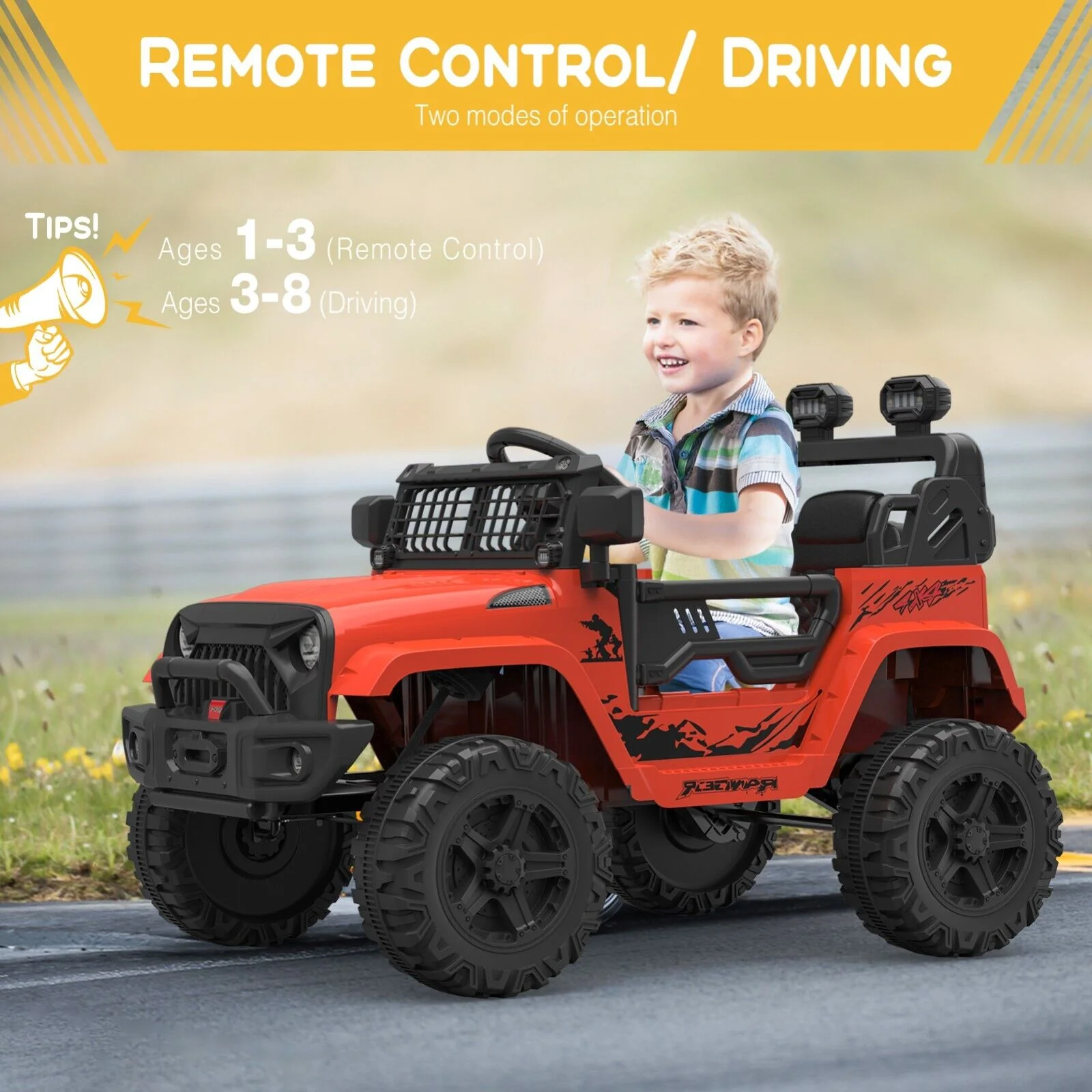 Electric Toy Truck for Kids with Bluetooth and Remote Control - 12V Ride On Car - Image 16