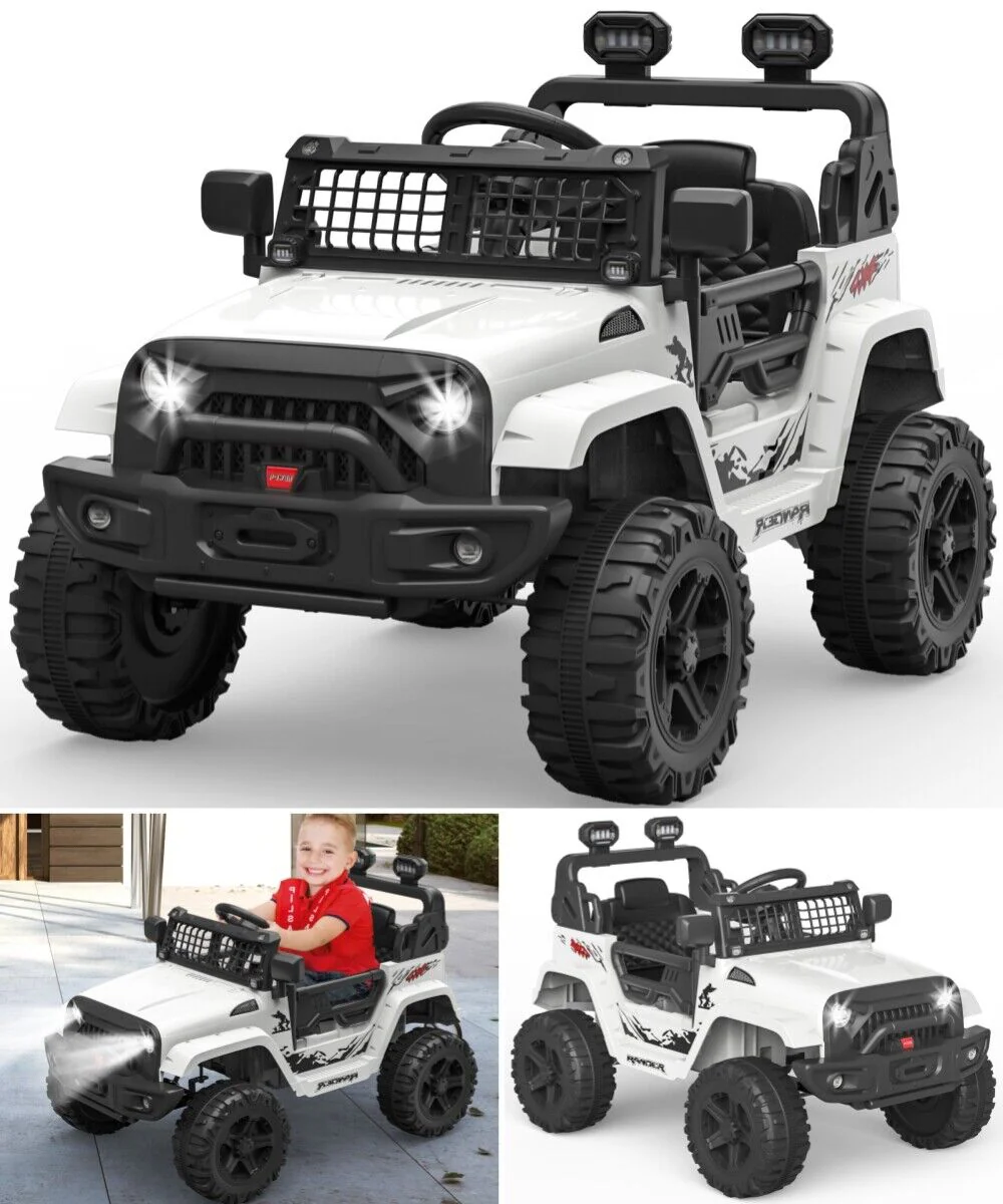 Electric Toy Truck for Kids with Bluetooth and Remote Control - 12V Ride On Car - Image 32