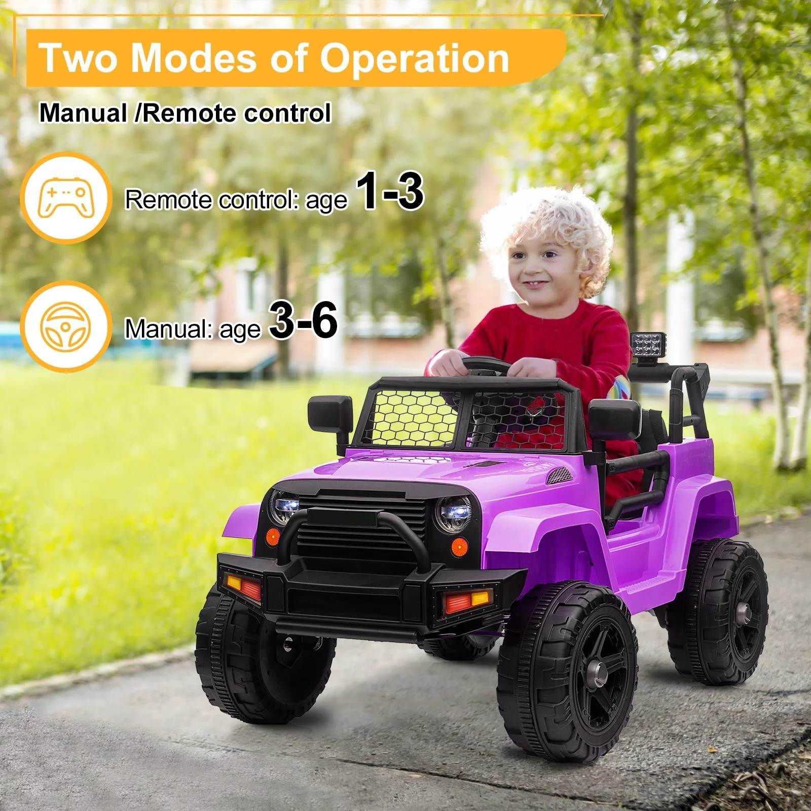 Remote Controlled Electric Ride-On Car Truck with 3 Speeds and 3 Color Options - Image 4
