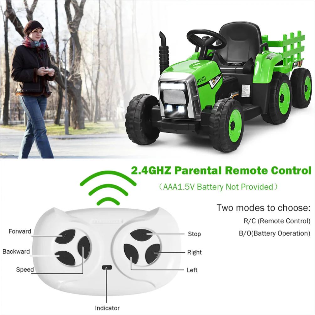 12V Licensed Bentley Electric Ride-On Tractor Car for Kids with Remote Control - Image 6
