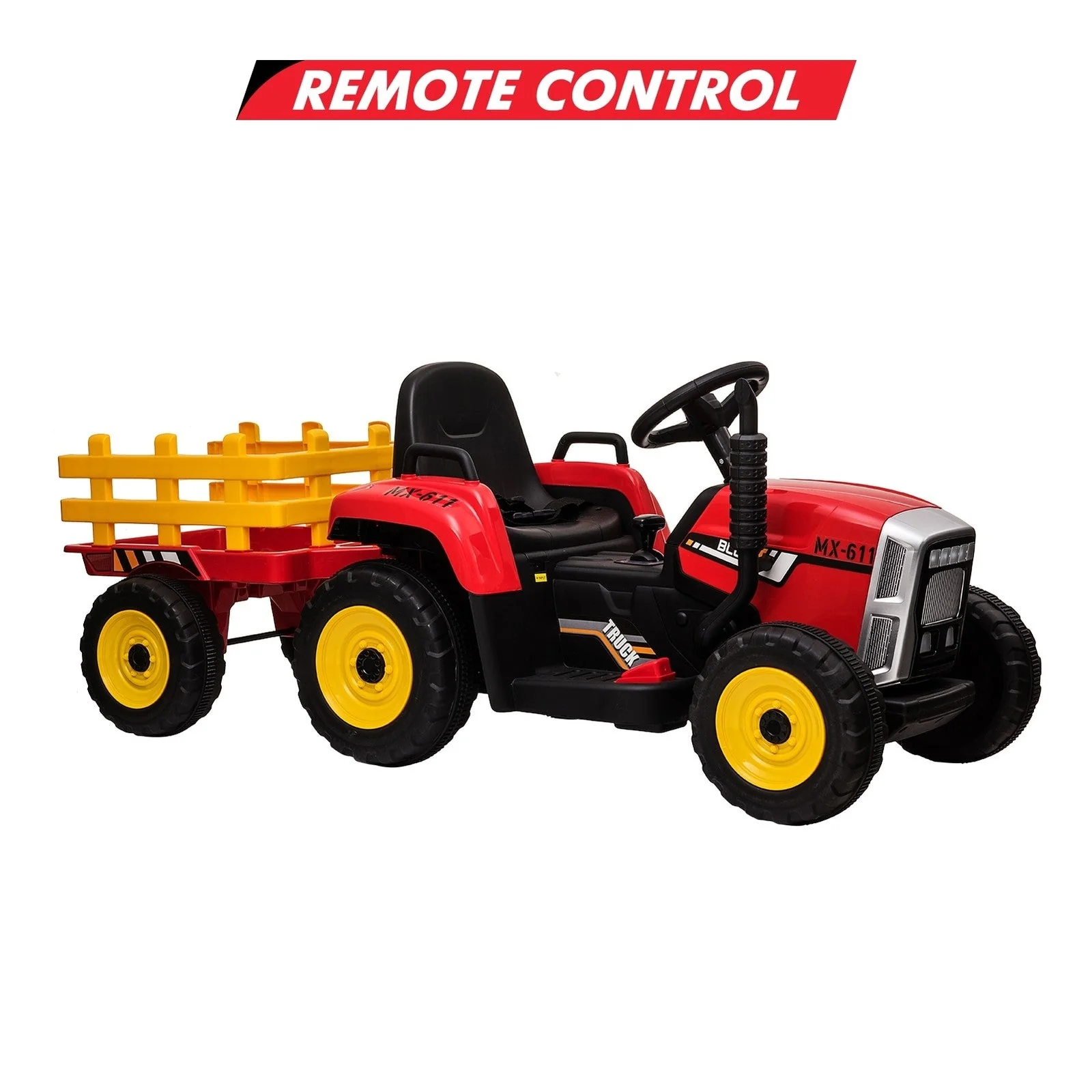 Electric Tractor with Remote Control and Trailer - Image 2