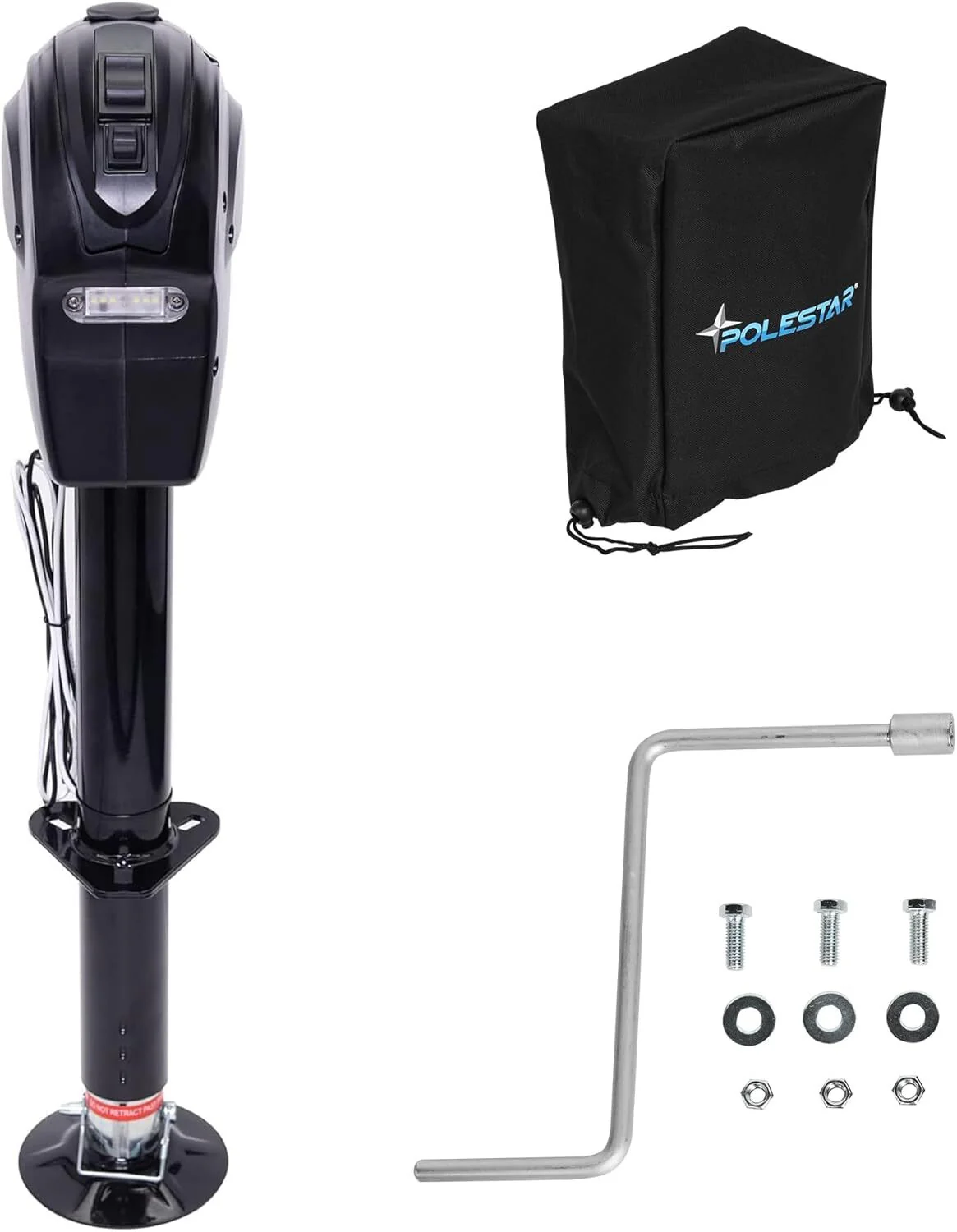5000lbs Electric Power Trailer Jack with A-Frame Tongue Design - Image 9