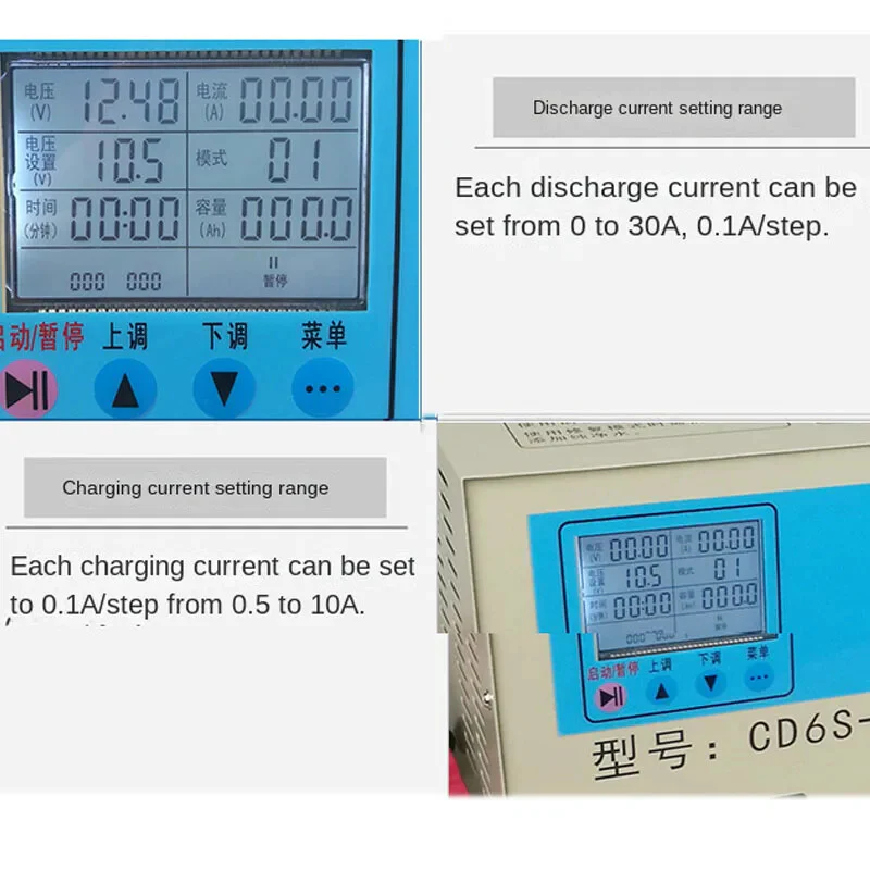 CD6S Electric Tricycle Battery Diagnostic and Repair Tester with Charge/Discharge Functionality - Image 7