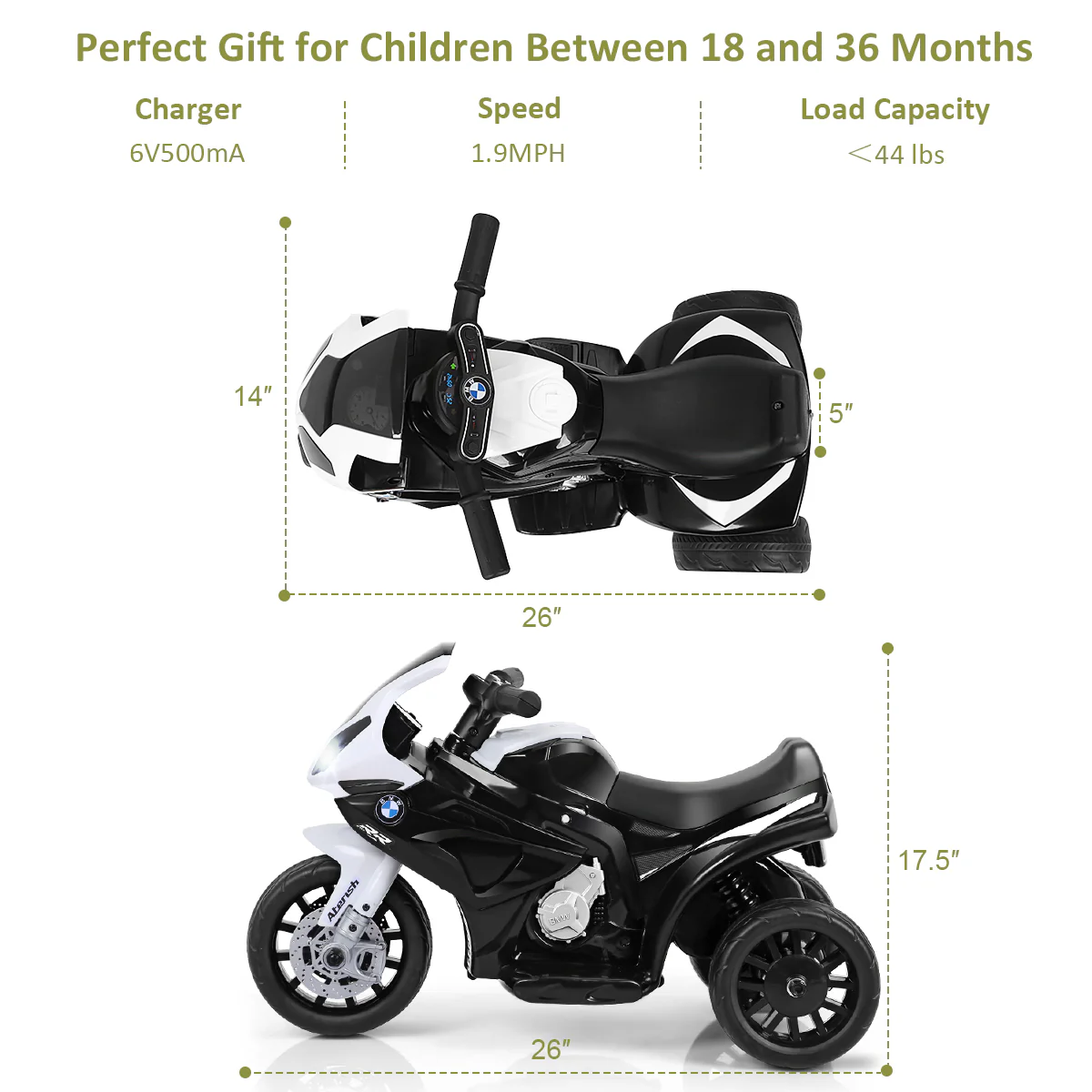 Electric Tricycle Motorcycle for Kids with Rechargeable Battery - Ideal for Boys and Girls - Image 3