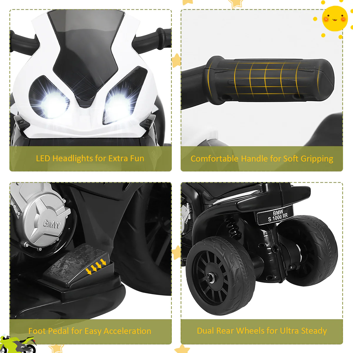 Electric Tricycle Motorcycle for Kids with Rechargeable Battery - Ideal for Boys and Girls - Image 7