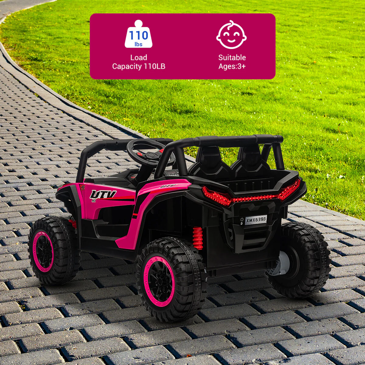 Electric Battery-Powered UTV Ride-On Car for Kids with Remote Control - Image 7