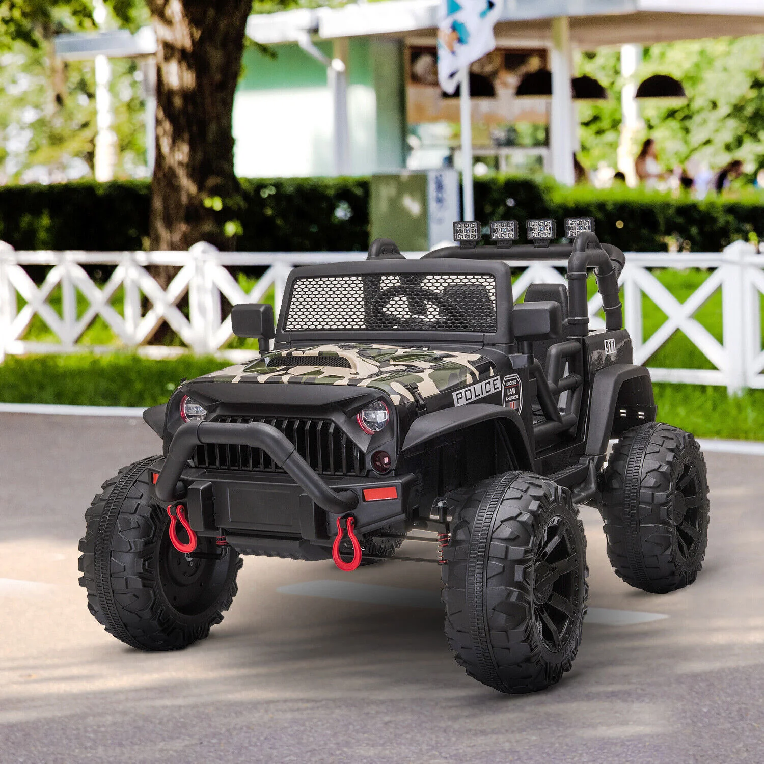 Electric UTV Truck for Kids with Bluetooth Music and Dual Motors - Image 9