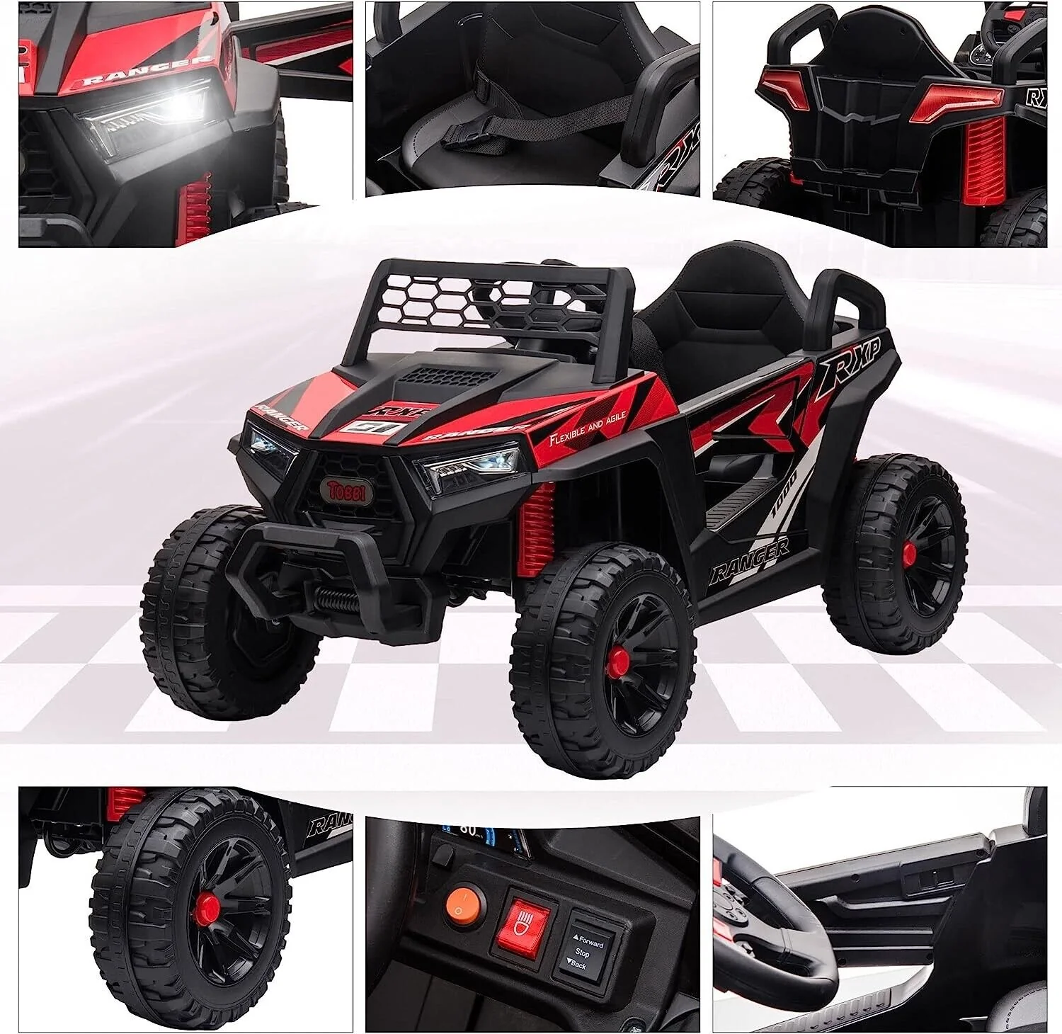Electric UTV Truck Ride-On Car for Kids - Off-Road Adventure with Double Doors - Image 3
