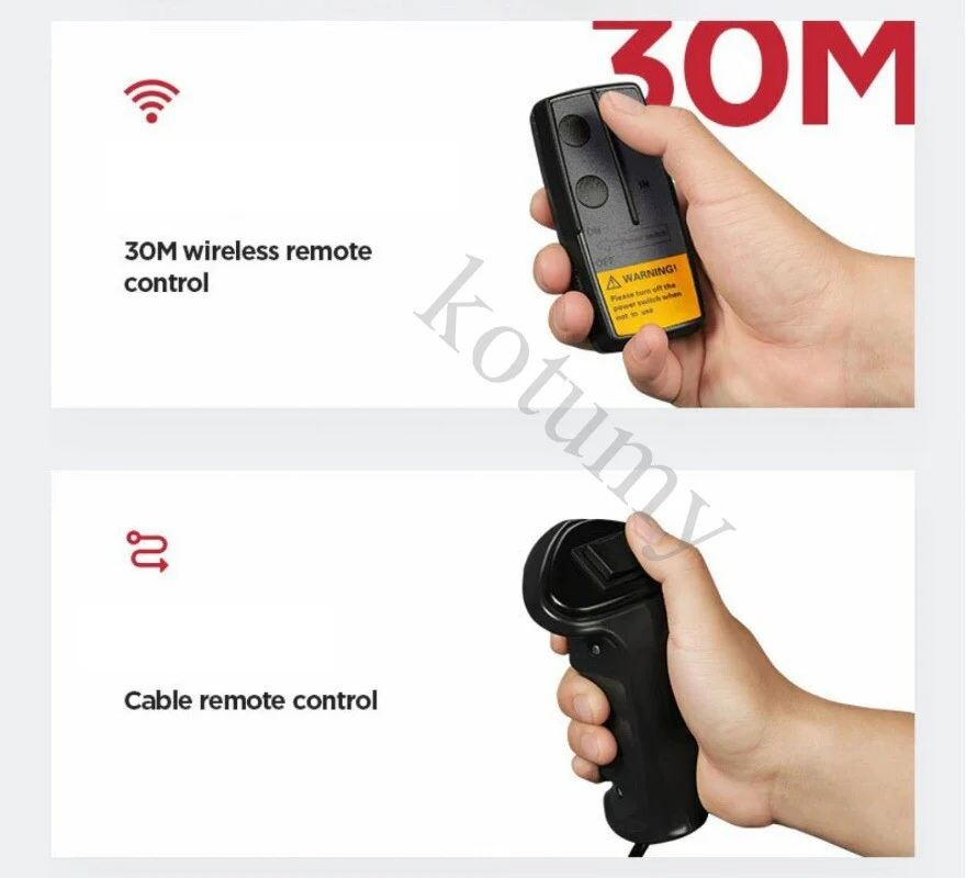 12V 24V Electric Car Winch Small Self-Rescue Hoist Crane - Image 4