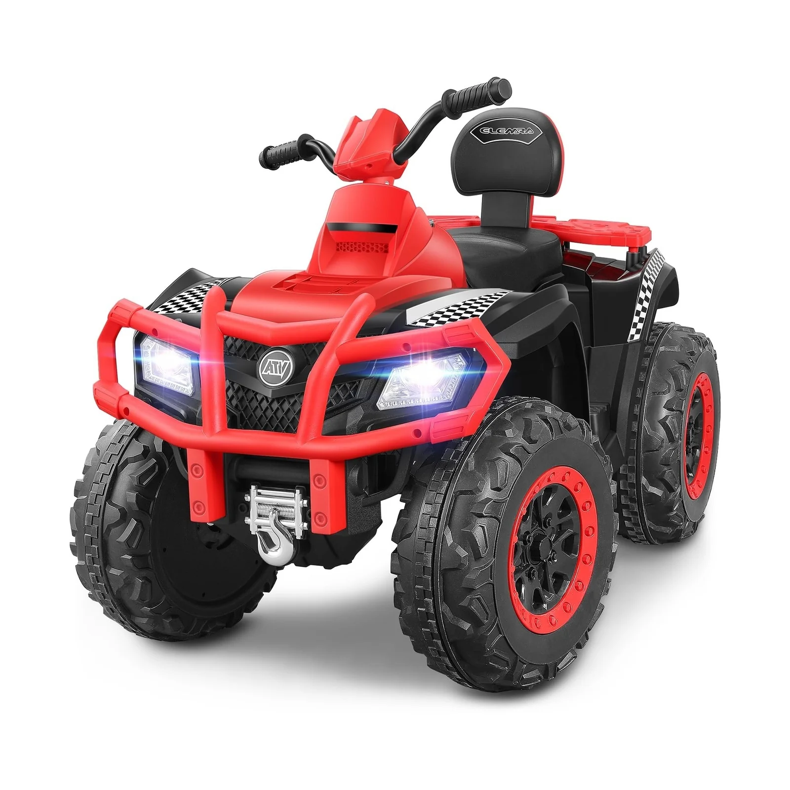 2-Seater Kids Electric ATV 12V 4-Wheeler with 10AH Battery