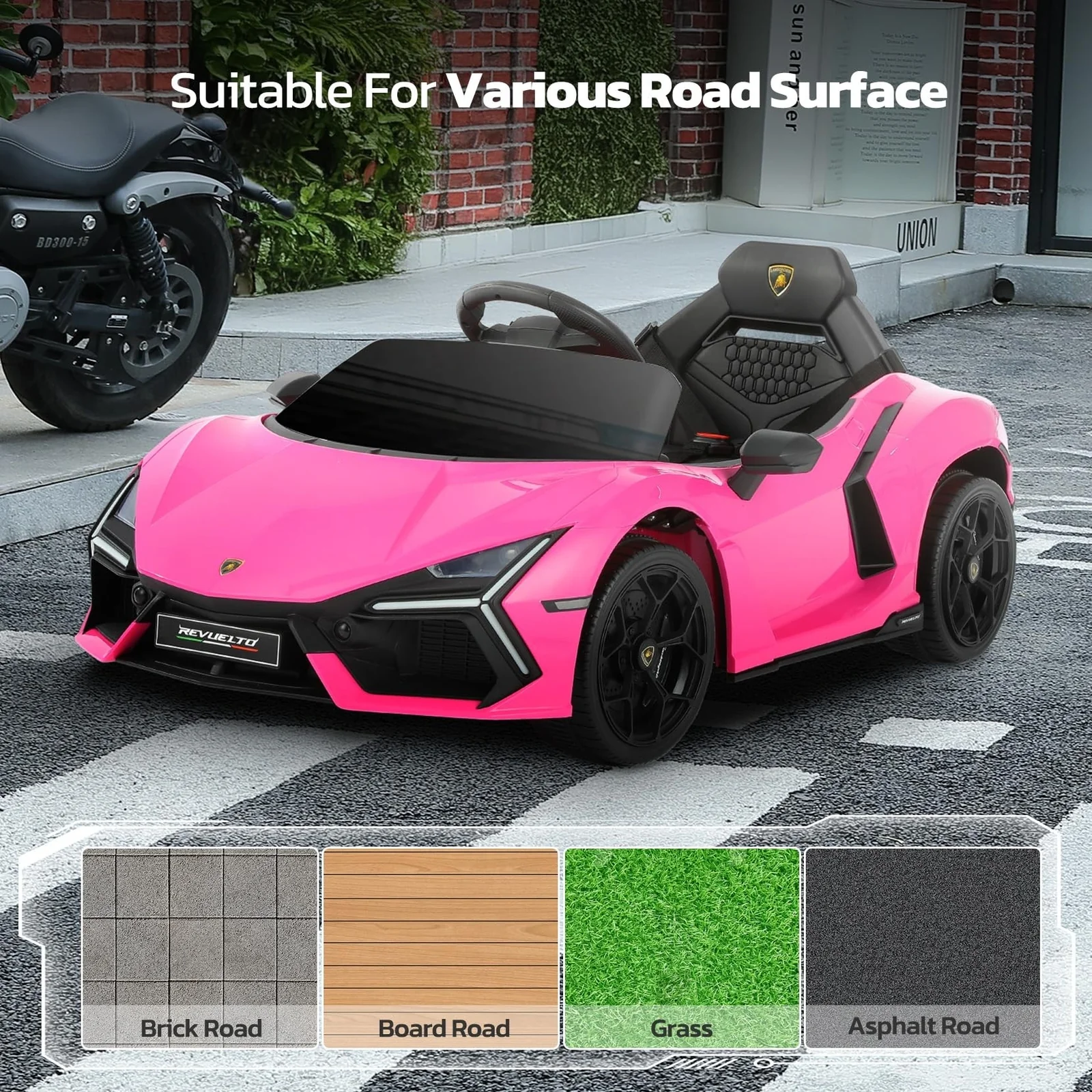 Licensed Lamborghini Electric Ride-On Car with Scissor Doors for Kids - Image 7