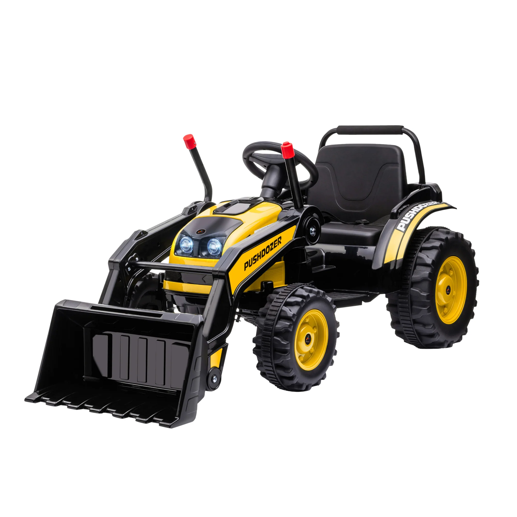 Excavator 6V Battery Tractor with Music and Headlight for Kids' Riding Fun - Image 4