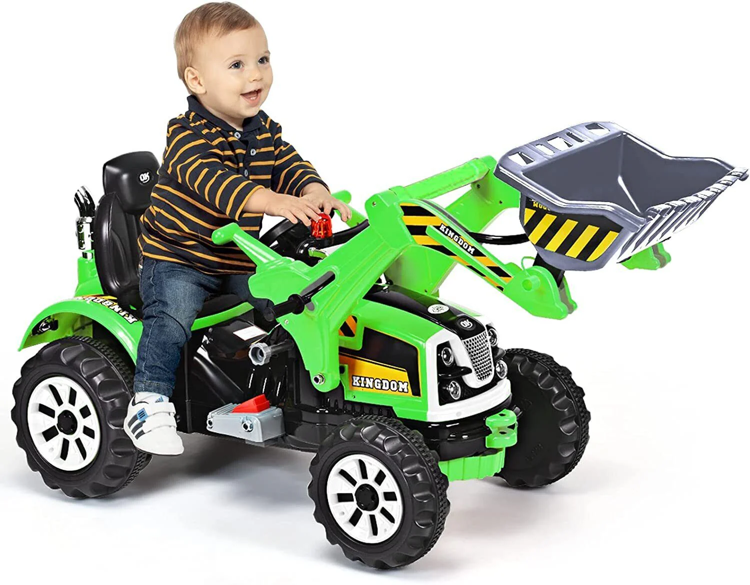 Excavator Truck Battery-Powered Playset for Kids - 12V Construction Vehicle Ride-On - Image 12