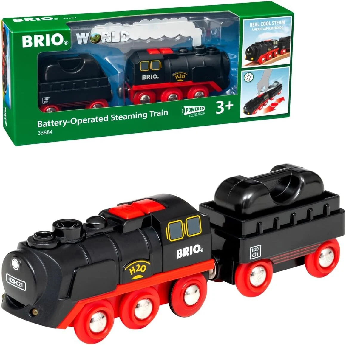 Expandable Battery-Operated Steaming Train with Safe Steam for Kids - Image 3