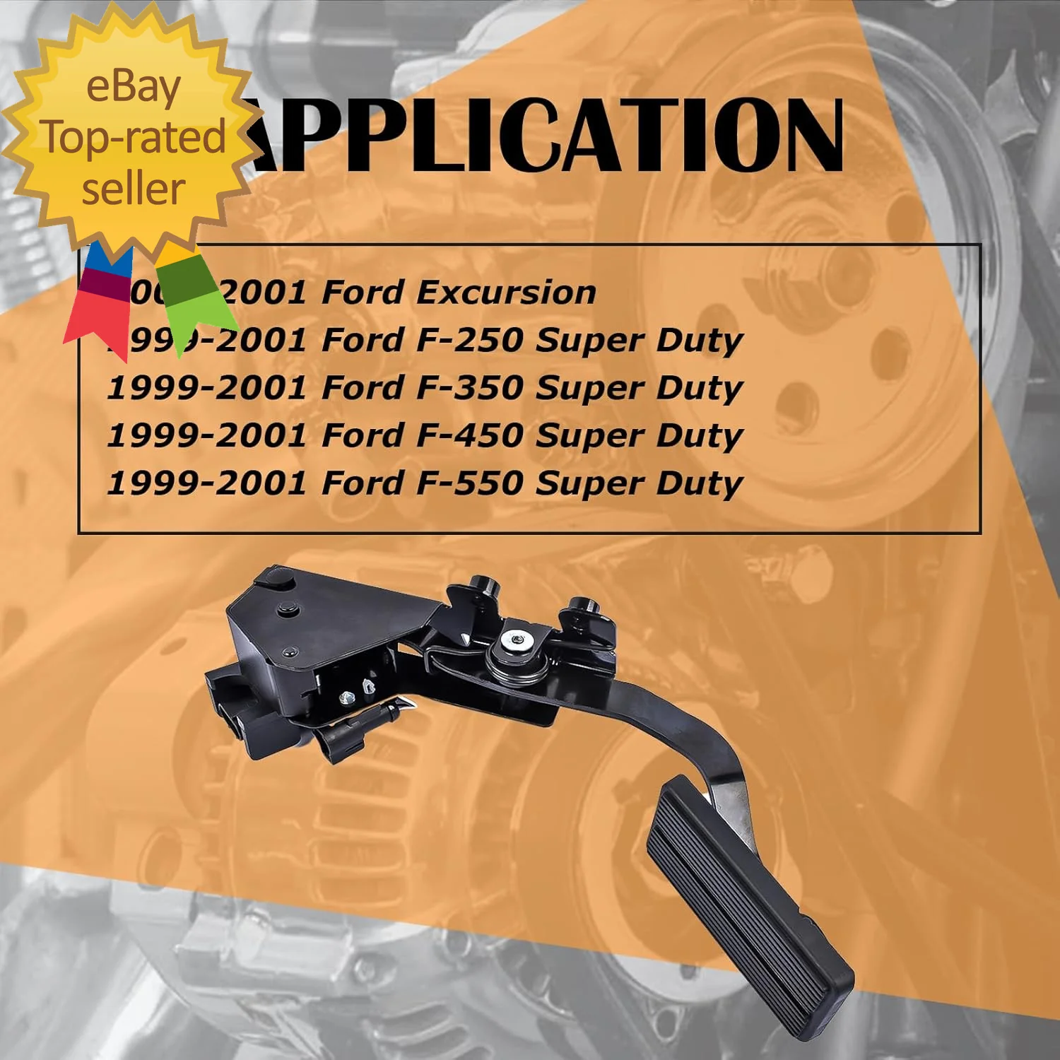 Accelerator Gas Pedal and Sensor Compatible with F250 F350 F450 F550 - Image 2