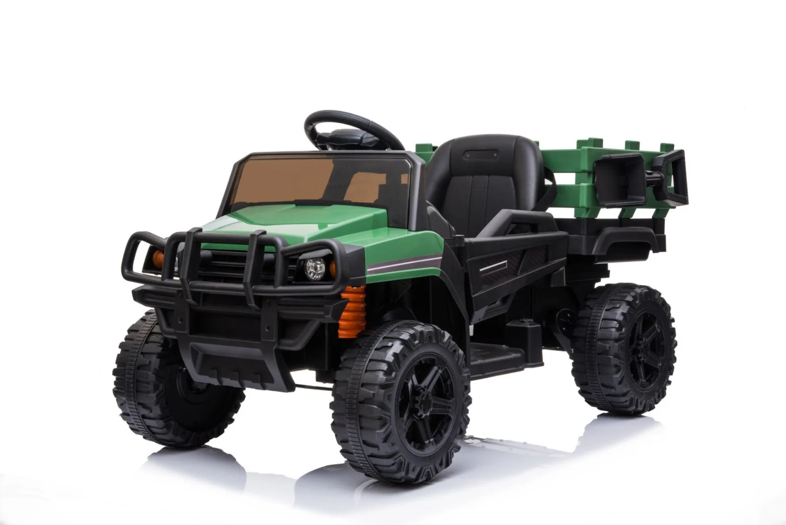 12V Battery-Powered Electric Farm Truck Ride-On Vehicle with Trailer, Available in 3 Colors