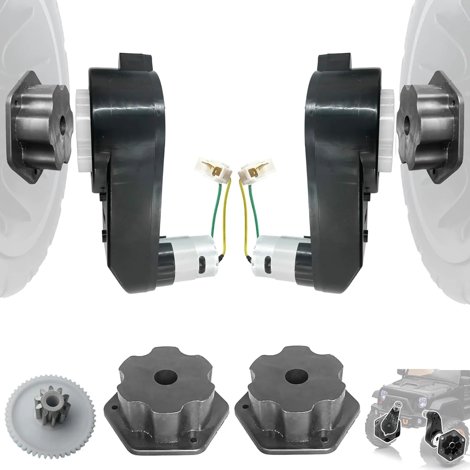 24V RS555 Motors and Gearboxes for Enhanced Power Wheel Performance - Image 3