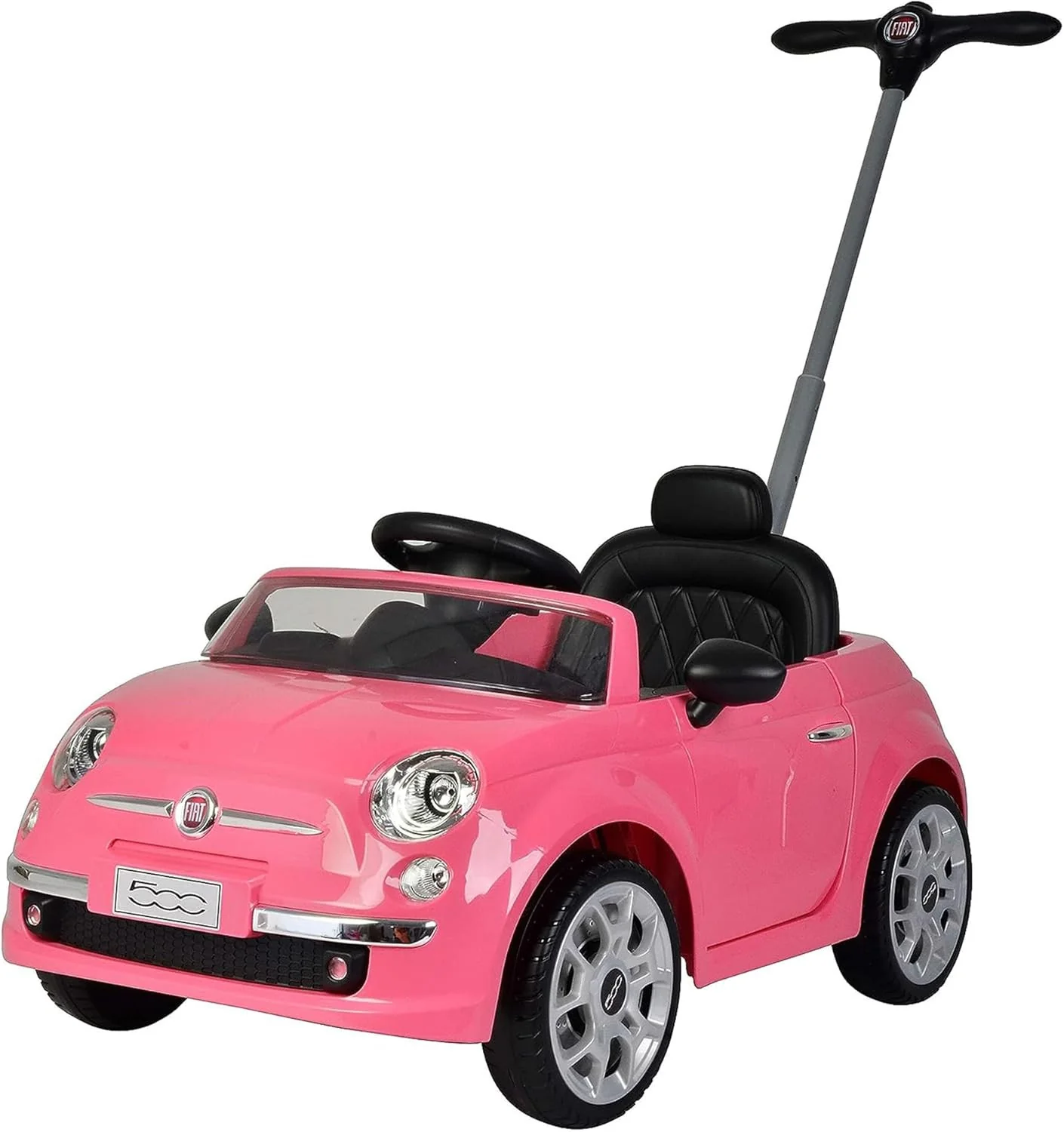 Large Pink Push Car Fiat 500 Toy - Image 13
