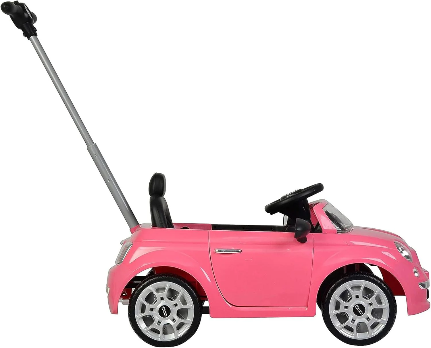 Large Pink Push Car Fiat 500 Toy - Image 4