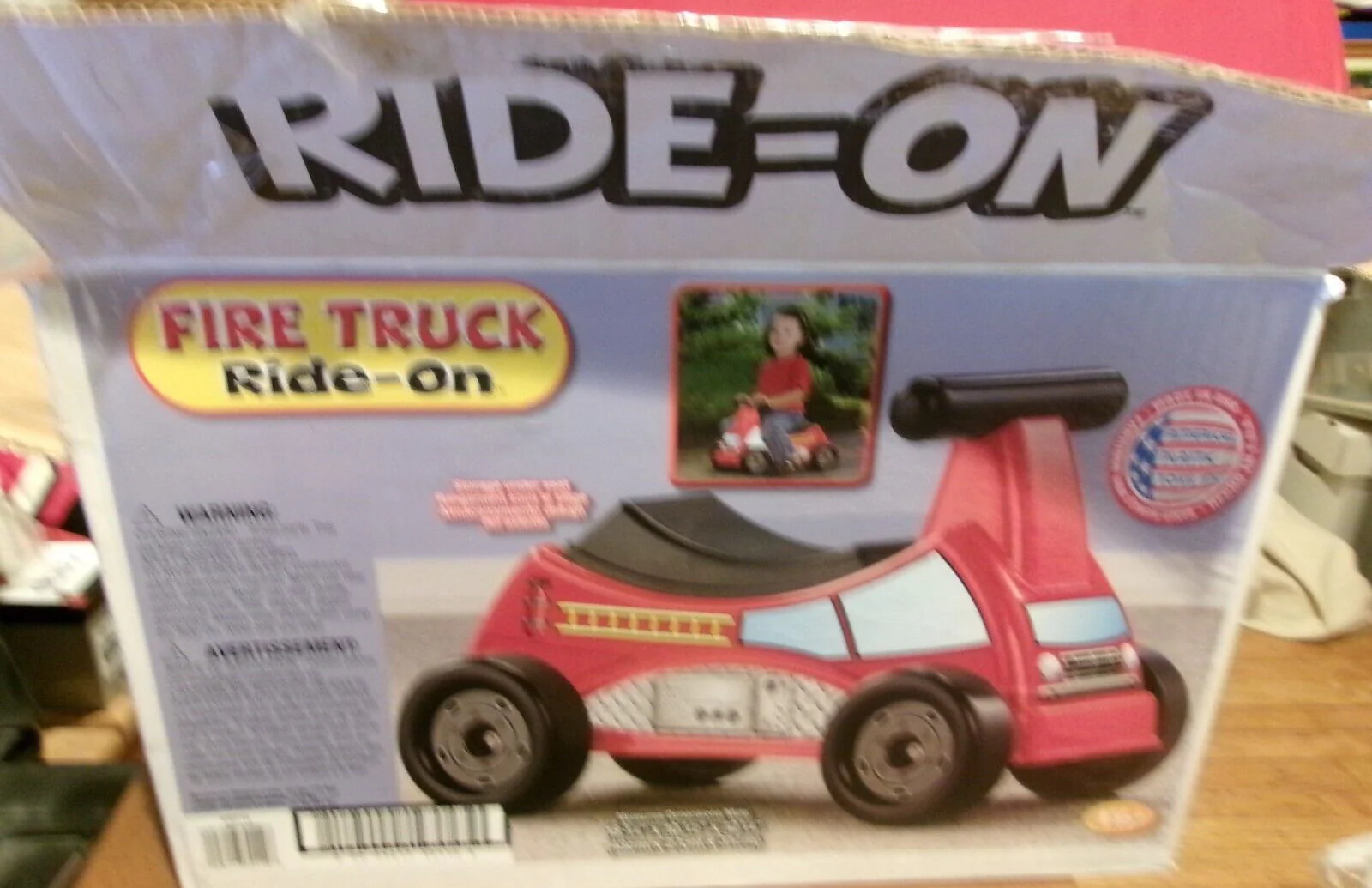 Ride-On Fire Truck Toy for Kids in New Packaging - Image 7