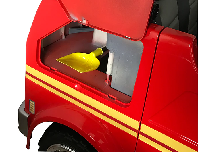 Fire Truck Ride On Toy 2 Seater Red W/Fire Hose Function PA System - Image 7