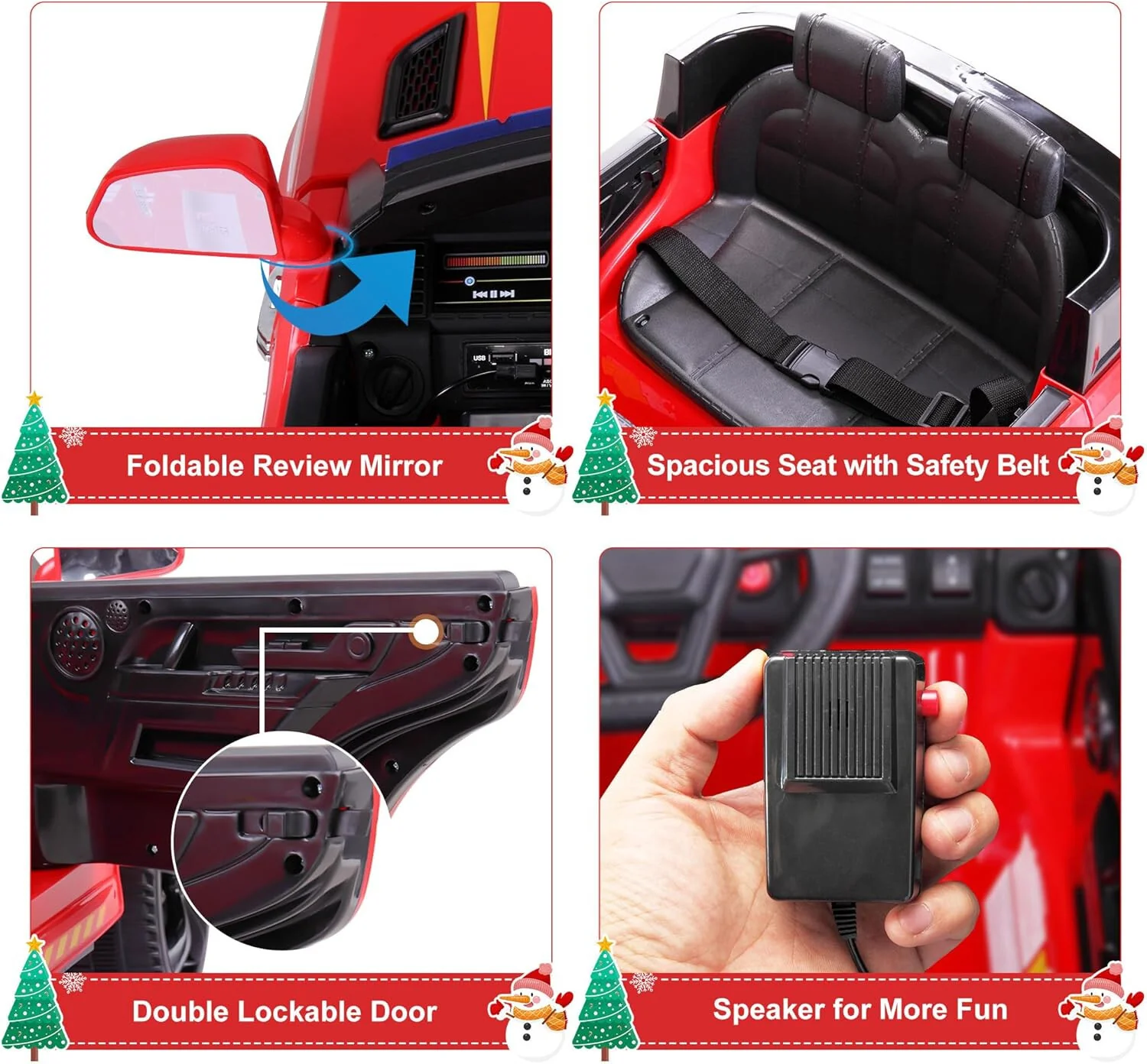 12V Ride-On Giant Fire Engine Truck Toy for Kids - Image 3
