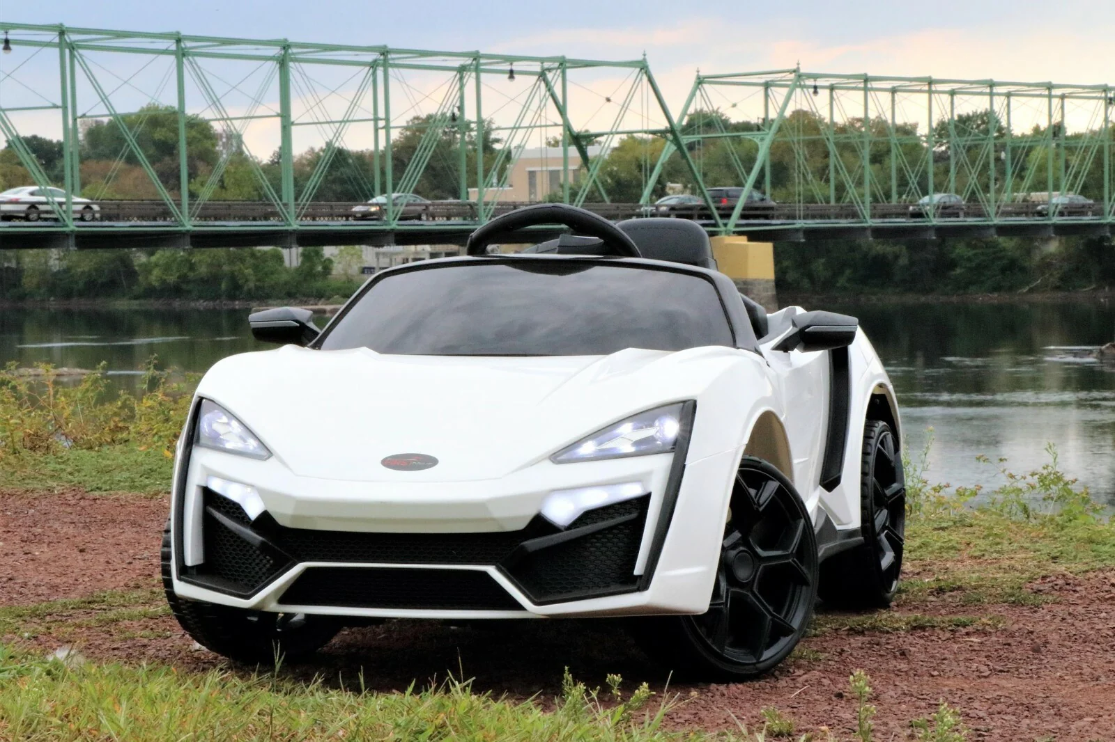 First Drive Lykan Hypersport 12V Electric Kids Car with Dual Motor and Music - Image 2