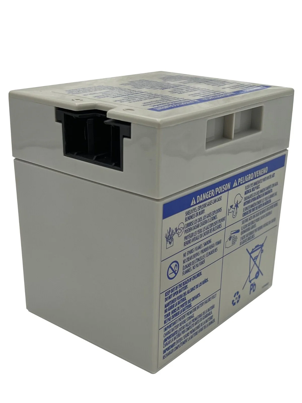 Fisher-Price 12V Grey Rechargeable Battery for Power Wheels (Model 00801-1460) - Image 2