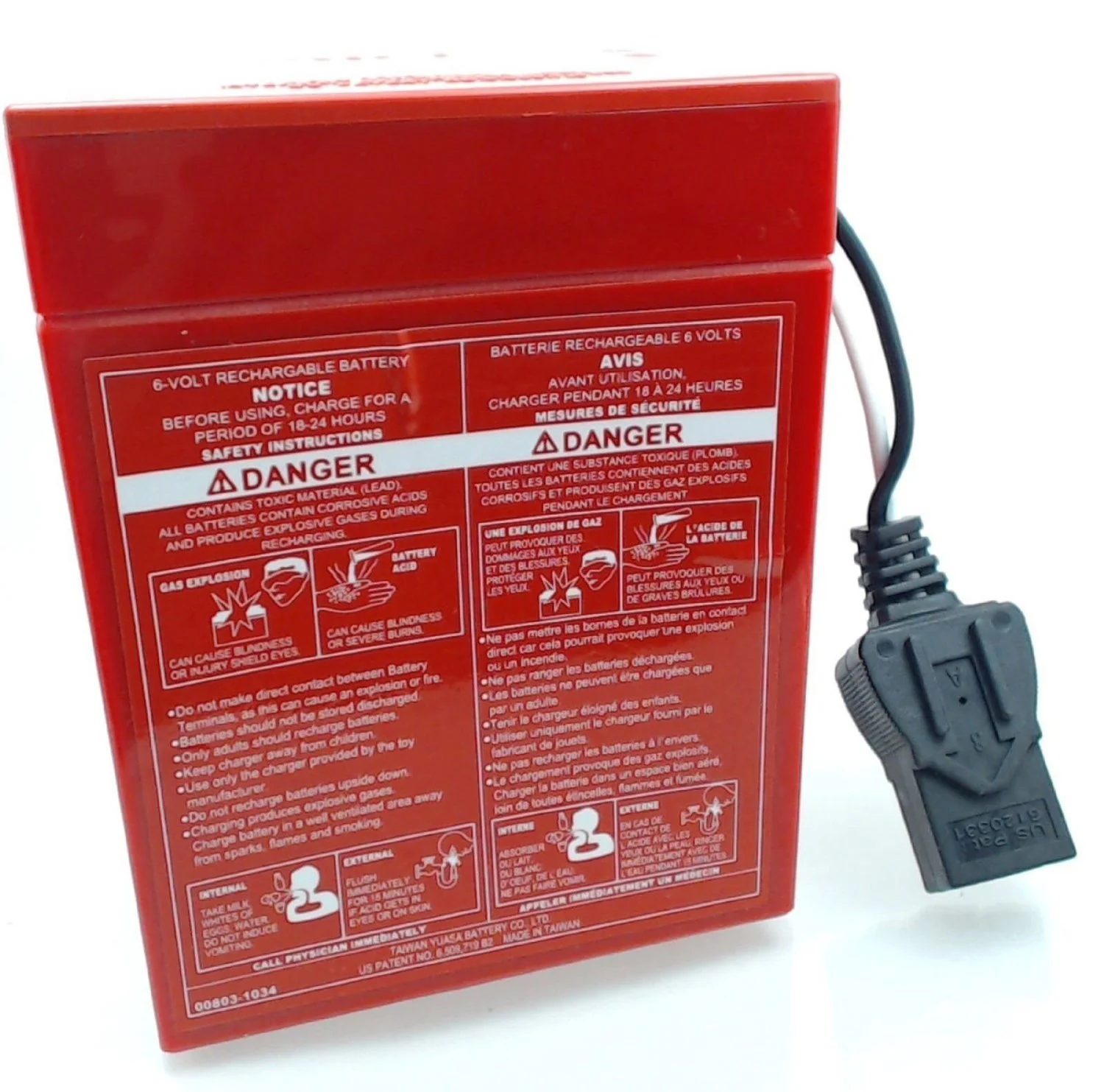 6 Volt Red Power Wheels with SLA 6V9.5A Battery - Image 3