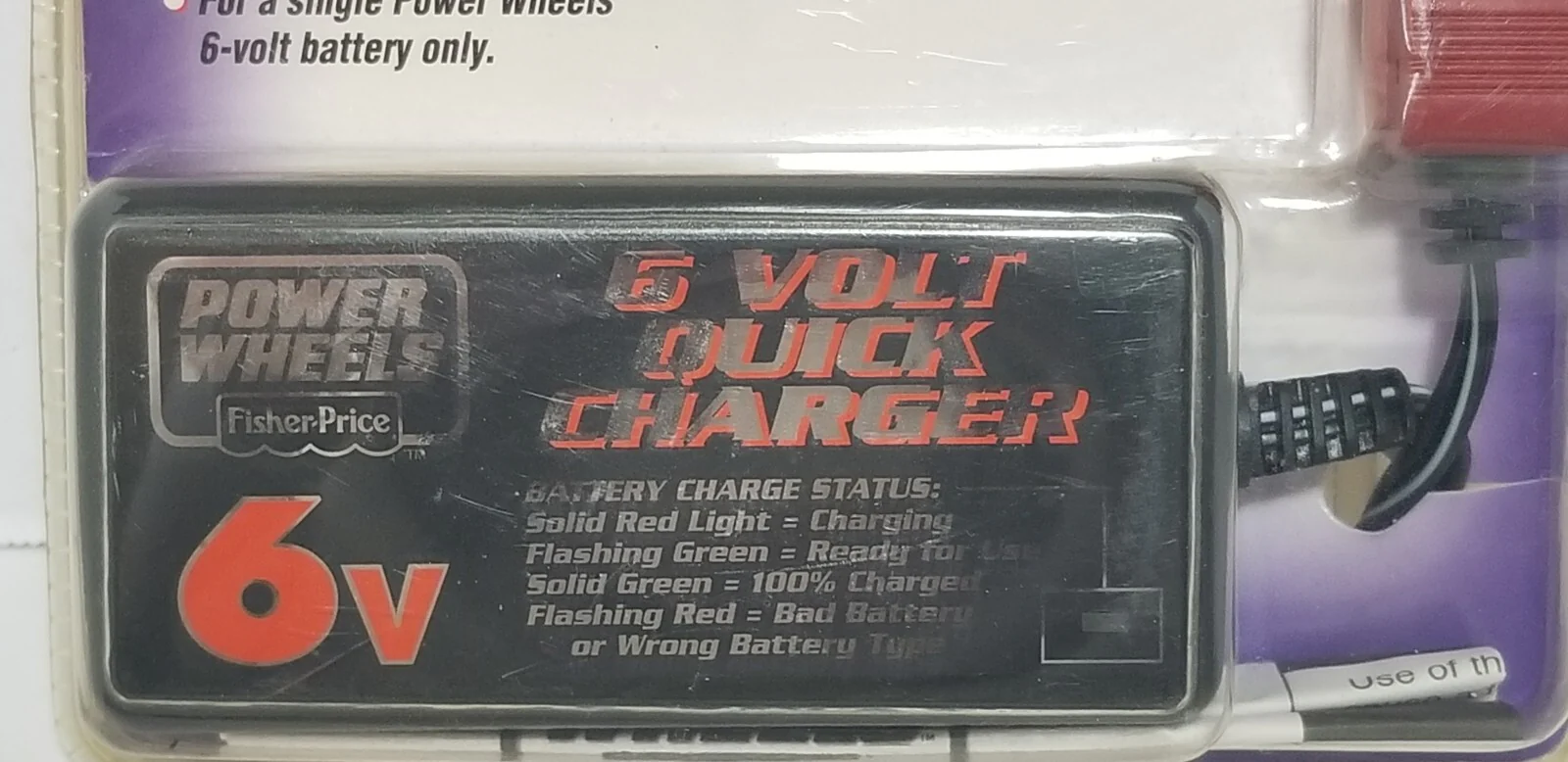 6V Power Wheels with Quick Battery Charger and Replacement Battery Pack - Image 2